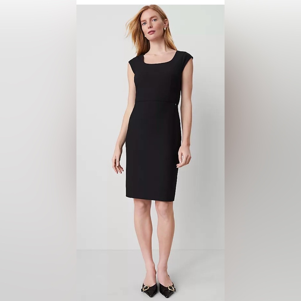 Ann Taylor Black Sleeveless Mini Dress